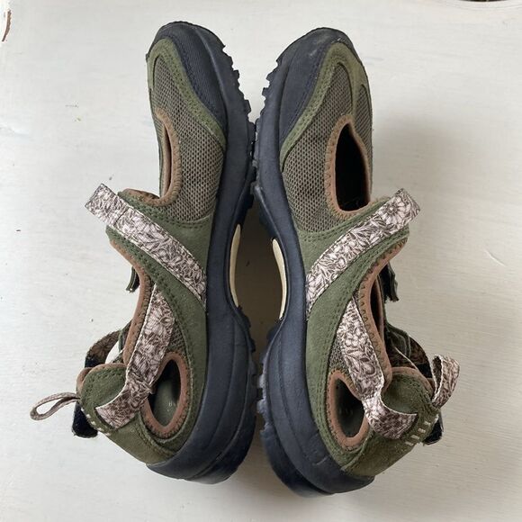 Lands End Women’s Mary Jane Trekker Breathable Mesh Leather Hiking Shoes Size 7B - Picture 8 of 11